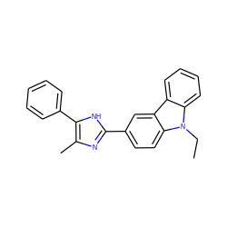 CCn1c2ccccc2c2cc(-c3nc(C)c(-c4ccccc4)[nH]3)ccc21 ZINC000013490276