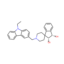 CCn1c2ccccc2c2cc(CN3CCC4(CC3)c3ccccc3[C@H](O)[C@@H]4O)ccc21 ZINC000073240832