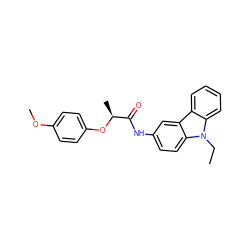 CCn1c2ccccc2c2cc(NC(=O)[C@H](C)Oc3ccc(OC)cc3)ccc21 ZINC000001112686