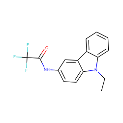 CCn1c2ccccc2c2cc(NC(=O)C(F)(F)F)ccc21 ZINC000002874023