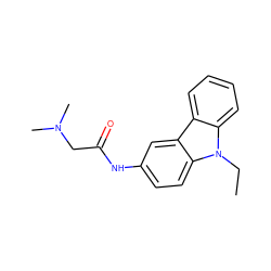 CCn1c2ccccc2c2cc(NC(=O)CN(C)C)ccc21 ZINC000001911889