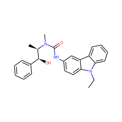 CCn1c2ccccc2c2cc(NC(=O)N(C)[C@H](C)[C@@H](O)c3ccccc3)ccc21 ZINC000013863356