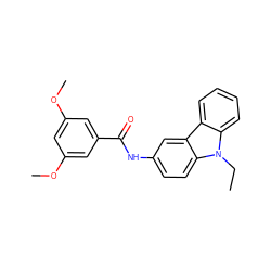 CCn1c2ccccc2c2cc(NC(=O)c3cc(OC)cc(OC)c3)ccc21 ZINC000002054324