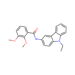 CCn1c2ccccc2c2cc(NC(=O)c3cccc(OC)c3OC)ccc21 ZINC000002061829