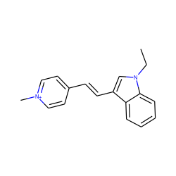 CCn1cc(/C=C/c2cc[n+](C)cc2)c2ccccc21 ZINC000006719019