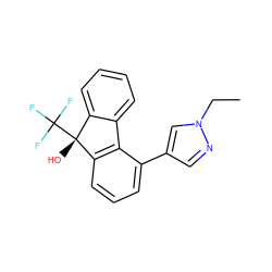 CCn1cc(-c2cccc3c2-c2ccccc2[C@@]3(O)C(F)(F)F)cn1 ZINC000144812638