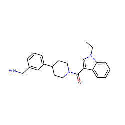 CCn1cc(C(=O)N2CCC(c3cccc(CN)c3)CC2)c2ccccc21 ZINC000028466183