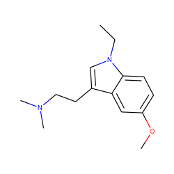 CCn1cc(CCN(C)C)c2cc(OC)ccc21 ZINC000013805809