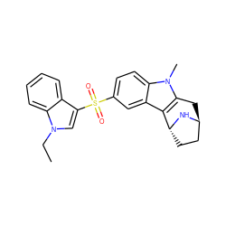 CCn1cc(S(=O)(=O)c2ccc3c(c2)c2c(n3C)C[C@H]3CC[C@H]2N3)c2ccccc21 ZINC000100632917