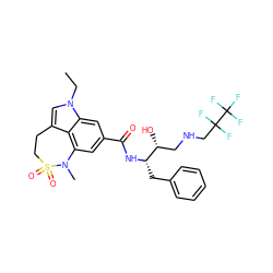 CCn1cc2c3c(cc(C(=O)N[C@@H](Cc4ccccc4)[C@H](O)CNCC(F)(F)C(F)(F)F)cc31)N(C)S(=O)(=O)CC2 ZINC000043062570