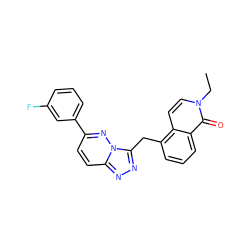 CCn1ccc2c(Cc3nnc4ccc(-c5cccc(F)c5)nn34)cccc2c1=O ZINC000073196884