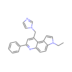 CCn1ccc2c3c(Cn4ccnc4)cc(-c4ccccc4)nc3ccc21 ZINC000096285999