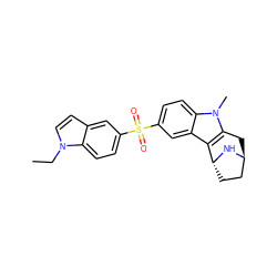 CCn1ccc2cc(S(=O)(=O)c3ccc4c(c3)c3c(n4C)C[C@H]4CC[C@H]3N4)ccc21 ZINC000100632955