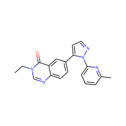 CCn1cnc2ccc(-c3ccnn3-c3cccc(C)n3)cc2c1=O ZINC000084597072