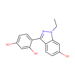 CCn1nc(-c2ccc(O)cc2O)c2ccc(O)cc21 ZINC000013586323