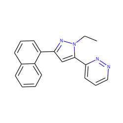 CCn1nc(-c2cccc3ccccc23)cc1-c1cccnn1 ZINC001772638716