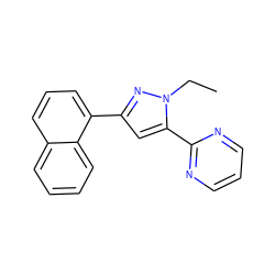 CCn1nc(-c2cccc3ccccc23)cc1-c1ncccn1 ZINC001772615524