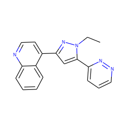 CCn1nc(-c2ccnc3ccccc23)cc1-c1cccnn1 ZINC001772584497