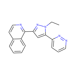 CCn1nc(-c2nccc3ccccc23)cc1-c1cccnn1 ZINC001772604190