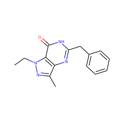 CCn1nc(C)c2nc(Cc3ccccc3)[nH]c(=O)c21 ZINC000028085516