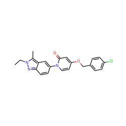 CCn1nc2ccc(-n3ccc(OCc4ccc(Cl)cc4)cc3=O)cc2c1C ZINC000653715504