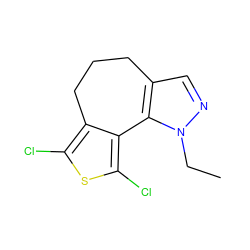 CCn1ncc2c1-c1c(Cl)sc(Cl)c1CCC2 ZINC000013537802