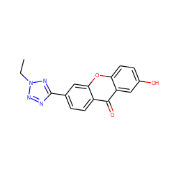 CCn1nnc(-c2ccc3c(=O)c4cc(O)ccc4oc3c2)n1 ZINC000013755840