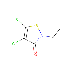 CCn1sc(Cl)c(Cl)c1=O ZINC000039331630