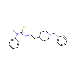 CN(/C(S)=N/CCC1CCN(Cc2ccccc2)CC1)c1ccccc1 ZINC000013734771