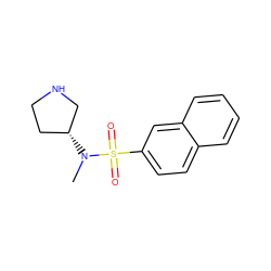 CN([C@@H]1CCNC1)S(=O)(=O)c1ccc2ccccc2c1 ZINC000040891994