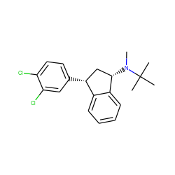 CN([C@H]1C[C@@H](c2ccc(Cl)c(Cl)c2)c2ccccc21)C(C)(C)C ZINC000013835801