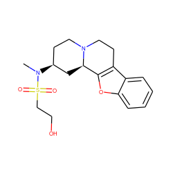 CN([C@H]1CCN2CCc3c(oc4ccccc34)[C@H]2C1)S(=O)(=O)CCO ZINC000029464180