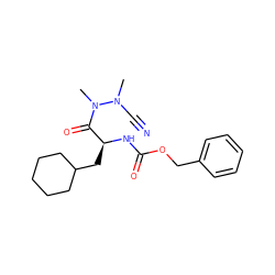 CN(C#N)N(C)C(=O)[C@H](CC1CCCCC1)NC(=O)OCc1ccccc1 ZINC000066103490