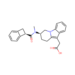 CN(C(=O)[C@@H]1Cc2ccccc21)[C@@H]1CCc2c(CC(=O)O)c3ccccc3n2C1 ZINC000071333208