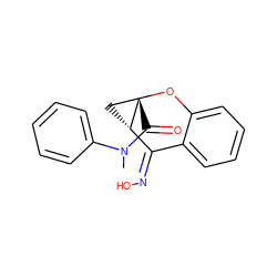 CN(C(=O)[C@]12C[C@H]1/C(=N\O)c1ccccc1O2)c1ccccc1 ZINC000003946641