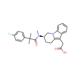 CN(C(=O)C(C)(C)c1ccc(F)cc1)[C@@H]1CCc2c(CC(=O)O)c3ccccc3n2C1 ZINC000068204189