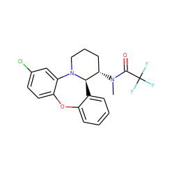 CN(C(=O)C(F)(F)F)[C@H]1CCCN2c3cc(Cl)ccc3Oc3ccccc3[C@H]12 ZINC000029037457