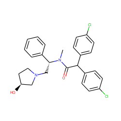 CN(C(=O)C(c1ccc(Cl)cc1)c1ccc(Cl)cc1)[C@H](CN1CC[C@H](O)C1)c1ccccc1 ZINC000027758625