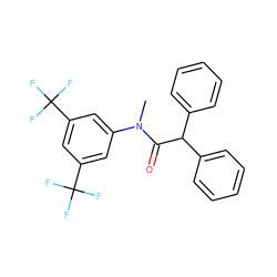 CN(C(=O)C(c1ccccc1)c1ccccc1)c1cc(C(F)(F)F)cc(C(F)(F)F)c1 ZINC000029342078