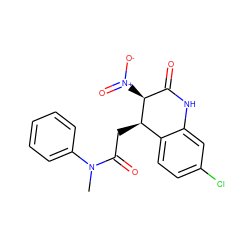 CN(C(=O)C[C@@H]1c2ccc(Cl)cc2NC(=O)[C@@H]1[N+](=O)[O-])c1ccccc1 ZINC000001536660