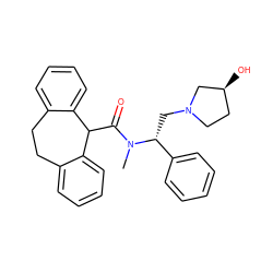 CN(C(=O)C1c2ccccc2CCc2ccccc21)[C@H](CN1CC[C@H](O)C1)c1ccccc1 ZINC000027722593