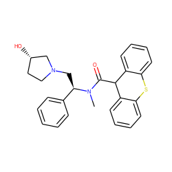 CN(C(=O)C1c2ccccc2Sc2ccccc21)[C@H](CN1CC[C@H](O)C1)c1ccccc1 ZINC000027735301