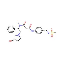 CN(C(=O)CC(=O)Nc1ccc(CNS(C)(=O)=O)cc1)[C@H](CN1CC[C@H](O)C1)c1ccccc1 ZINC000028704911