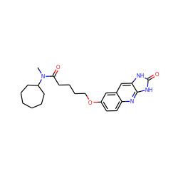 CN(C(=O)CCCCOc1ccc2nc3[nH]c(=O)[nH]c3cc2c1)C1CCCCCC1 ZINC000013725636