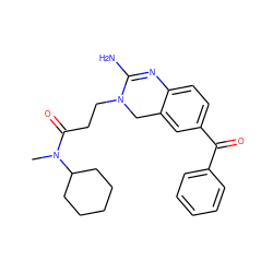 CN(C(=O)CCN1Cc2cc(C(=O)c3ccccc3)ccc2N=C1N)C1CCCCC1 ZINC000010339589