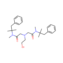 CN(C(=O)CN(CCO)CC(=O)N(C)C(C)(C)Cc1ccccc1)C(C)(C)Cc1ccccc1 ZINC000003874585