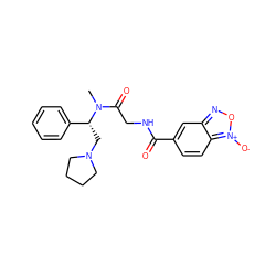 CN(C(=O)CNC(=O)c1ccc2c(c1)no[n+]2[O-])[C@H](CN1CCCC1)c1ccccc1 ZINC000028134967