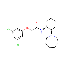 CN(C(=O)COc1cc(Cl)cc(Cl)c1)[C@@H]1CCCC[C@H]1N1CCCCCC1 ZINC000027897789