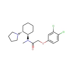 CN(C(=O)COc1ccc(Cl)c(Cl)c1)[C@@H]1CCCC[C@H]1N1CCCC1 ZINC000001657337