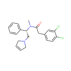 CN(C(=O)Cc1ccc(Cl)c(Cl)c1)[C@H](CN1CC=CC1)c1ccccc1 ZINC000000607288